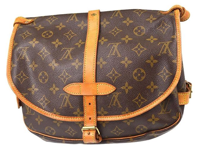 Louis Vuitton Saumur Monogram Canvas 30 Marrone - vista 2
