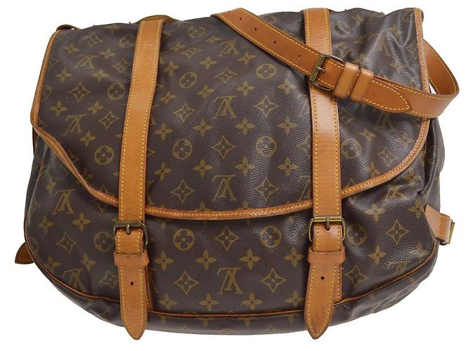 Louis Vuitton Saumur Monogram Canvas 43 Marrone - vista 2
