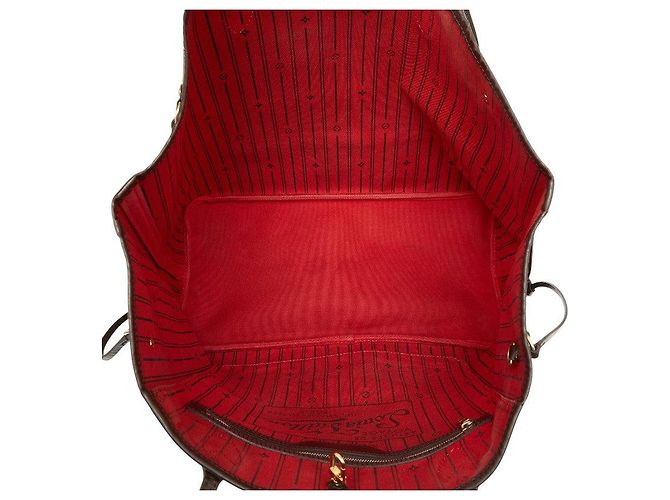 Sacola Louis Vuitton Damier Neverfull GM Marrom - vista 9