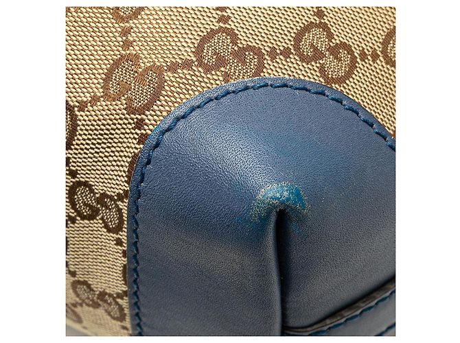 Saco Tote de Ombro Gucci GG Canvas Multicor - vista 9