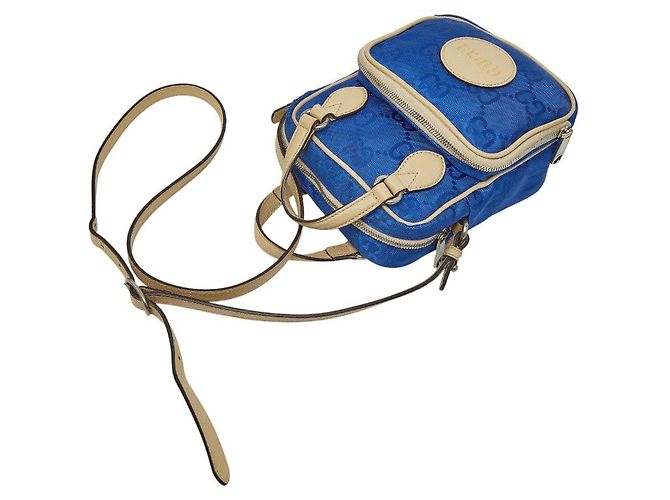 Gucci GG Nylon Off The Grid Handtasche Blau - Ansicht 10