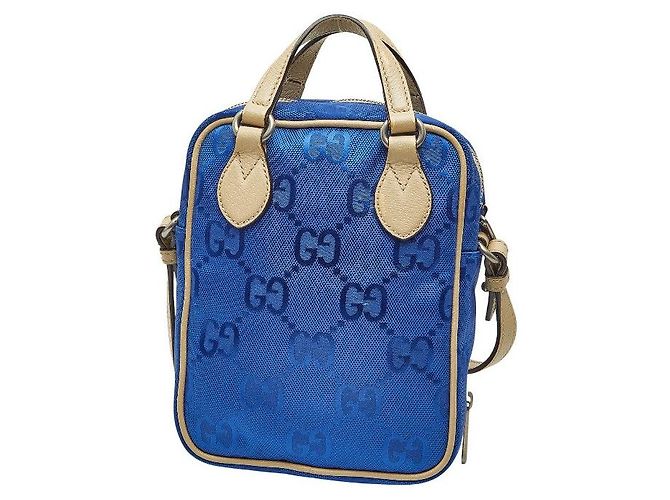 Gucci GG Nylon Off The Grid Handtasche Blau - Ansicht 2