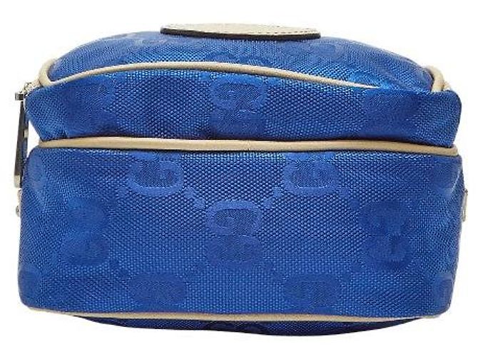 Gucci GG Nylon Off The Grid Handtasche Blau - Ansicht 3