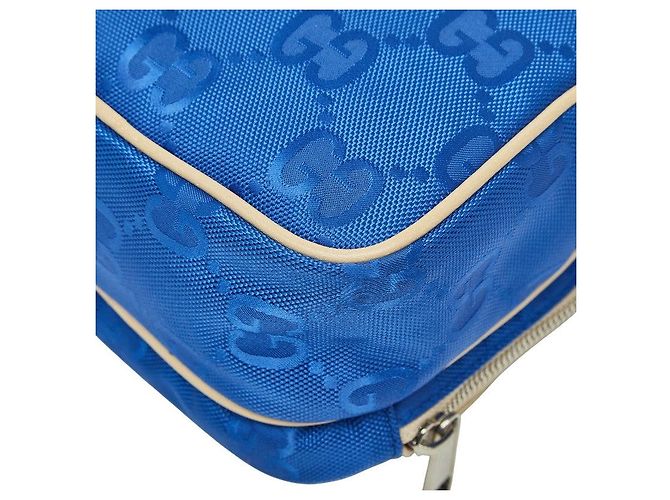 Gucci GG Nylon Off The Grid Handtasche Blau - Ansicht 6