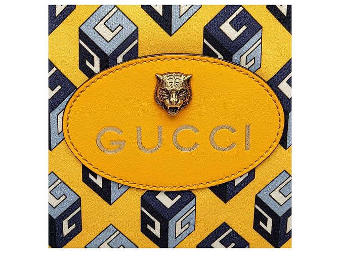 Sac à dos cube à cordon Gucci Multicolore - vue 4