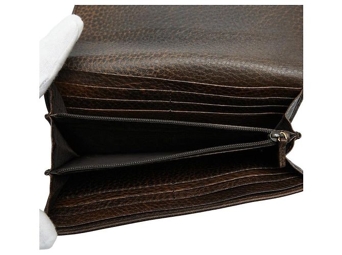 Cartera larga Gucci marrón Castaño - vista 6