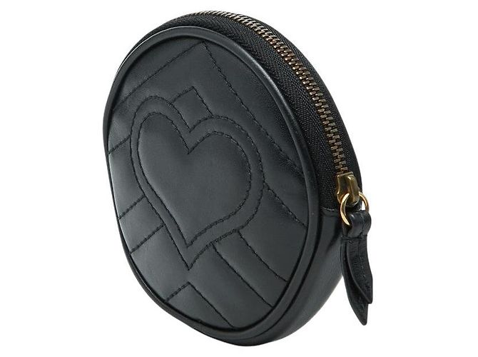 Monedero Gucci GG Marmont Heart Negro - vista 2