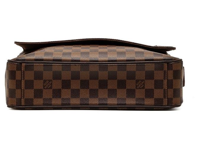 Borsa a tracolla Louis Vuitton Damier Shelton MM Marrone - vista 3