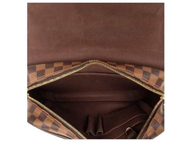 Borsa a tracolla Louis Vuitton Damier Shelton MM Marrone - vista 4