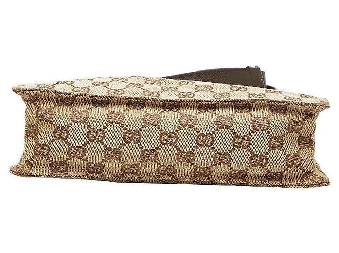 Borsa a tracolla Gucci GG Canvas Marrone Beige - vista 3
