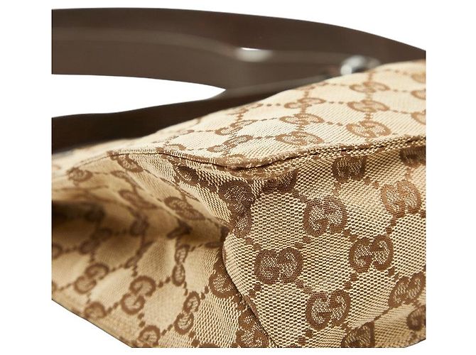 Borsa a tracolla Gucci GG Canvas Marrone Beige - vista 5