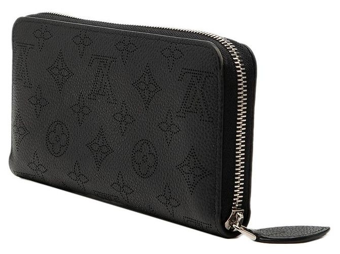 Cartera Zippy Louis Vuitton Monogram Mahina Negro - vista 2