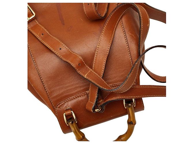Gucci Bamboo Backpack Brown - view 9