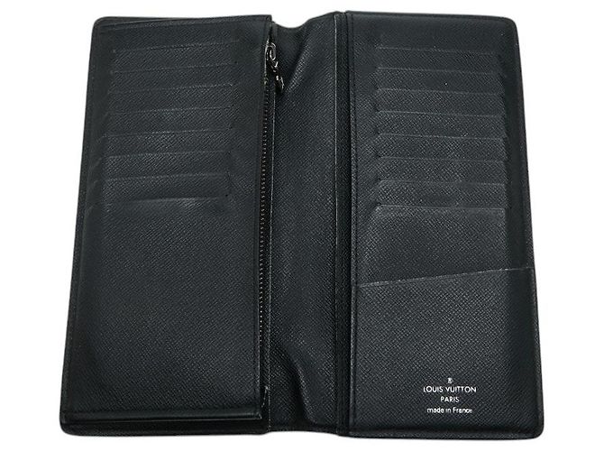 Louis Vuitton Portefeuille Brazza Long Wallet Nero - vista 6