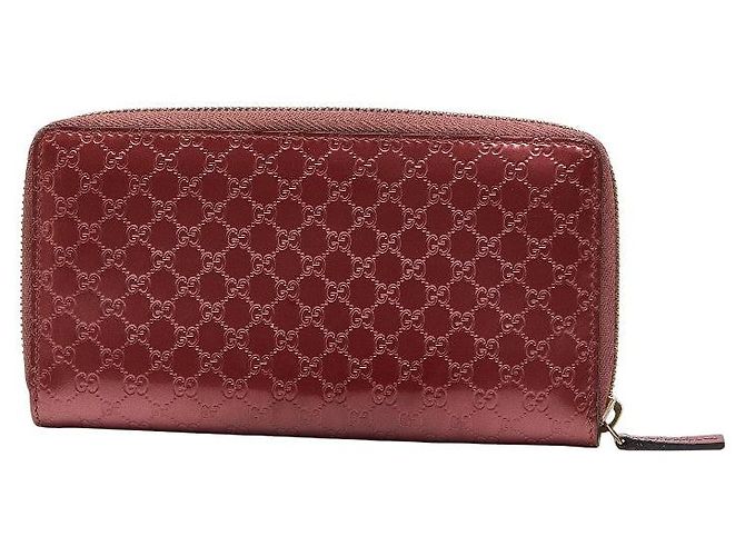 Portafoglio lungo Gucci Micro Guccissima con cuore in nastro Rosa - vista 2
