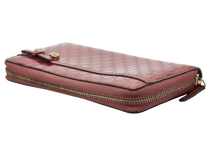 Portafoglio lungo Gucci Micro Guccissima con cuore in nastro Rosa - vista 5