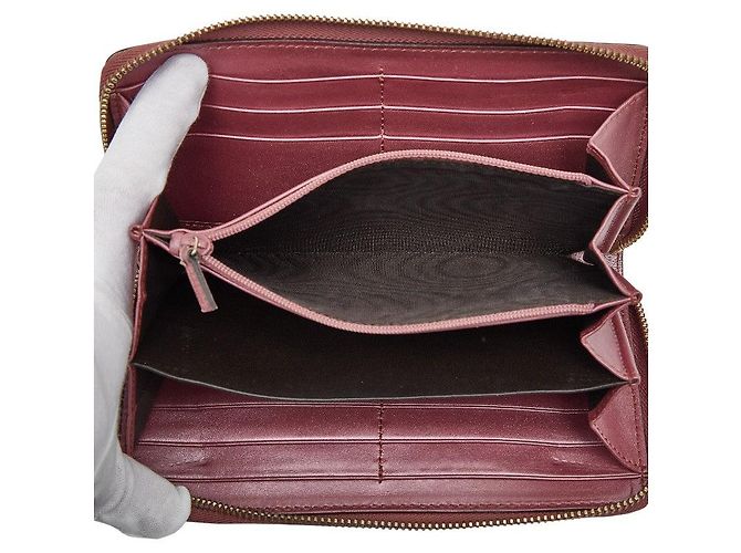 Portafoglio lungo Gucci Micro Guccissima con cuore in nastro Rosa - vista 7