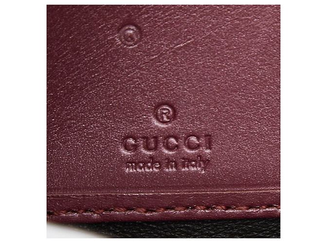 Portafoglio lungo Gucci Micro Guccissima con cuore in nastro Rosa - vista 8