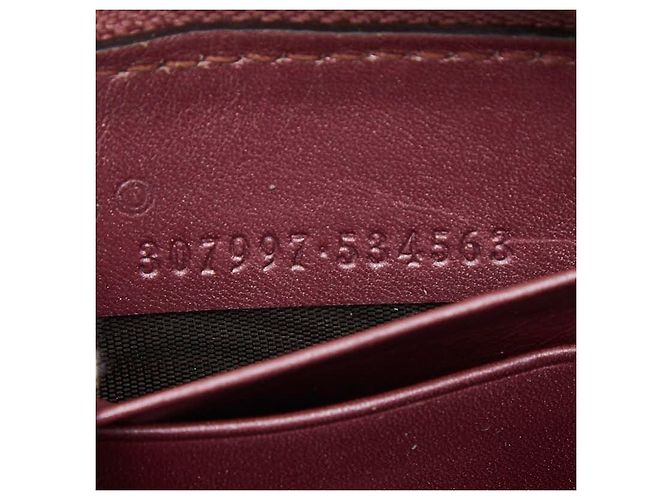 Portafoglio lungo Gucci Micro Guccissima con cuore in nastro Rosa - vista 9