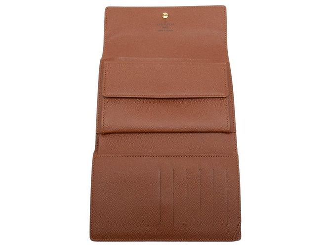 Louis Vuitton Portefeuille Tresor Wallet Marrone - vista 4