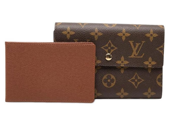 Louis Vuitton Portefeuille Tresor Wallet Marrone - vista 8