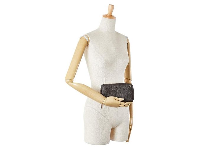 Cartera larga Gucci Interlocking G Castaño - vista 10