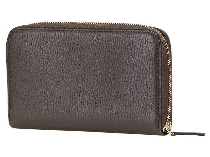 Cartera larga Gucci Interlocking G Castaño - vista 2