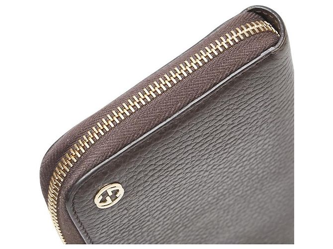 Cartera larga Gucci Interlocking G Castaño - vista 4