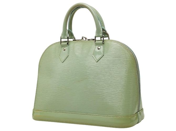 Louis Vuitton Alma PM Lackleder 2WAY Tasche Grün - Ansicht 2