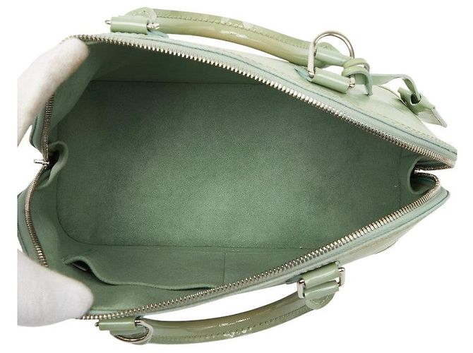 Louis Vuitton Alma PM Lackleder 2WAY Tasche Grün - Ansicht 9