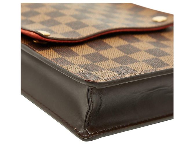 Borsa a tracolla Louis Vuitton Portobello Marrone - vista 5