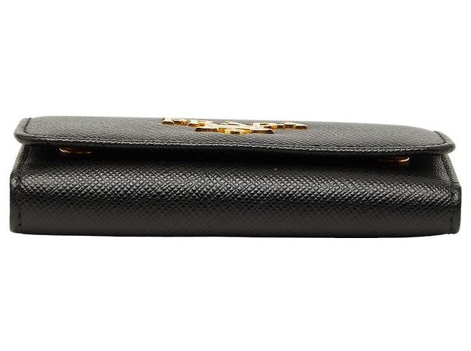 Prada Saffiano 4-Schlüsseletui 1PG004 Schwarz - Ansicht 3