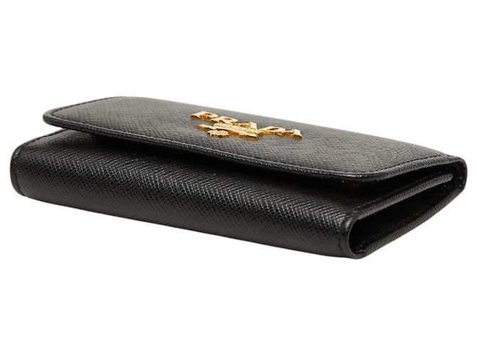 Prada Saffiano 4-Schlüsseletui 1PG004 Schwarz - Ansicht 4