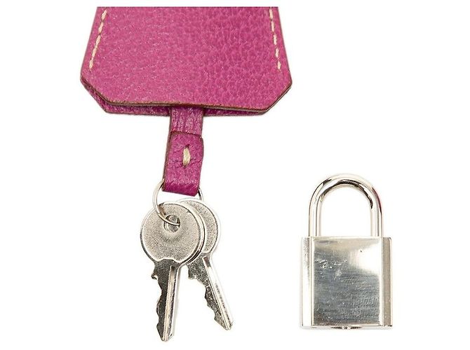 Sac à main Prada avec plaque logo triangle Rose - vue 6