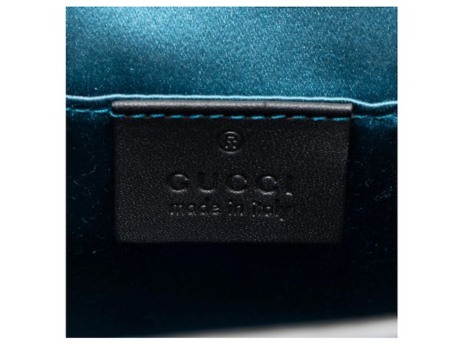 Bolsa de Ombro Média com Corrente Gucci Ophidia em Camurça Preto - vista 8