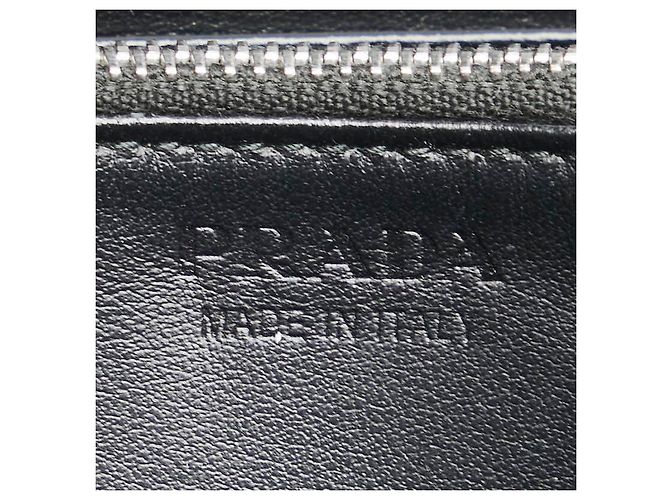 Prada Saffiano langes Portemonnaie Schwarz - Ansicht 10