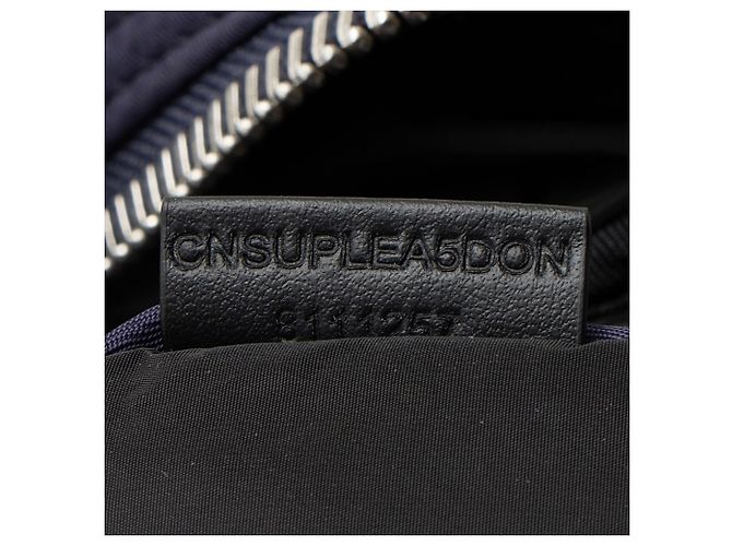 Bolsa Messenger Burberry em nylon com logo e zíper Azul - vista 6