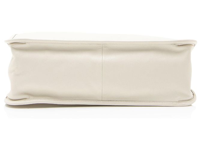 Sac Tote Large Gucci en cuir Horsebit 1955 avec chaîne Blanc - vue 4