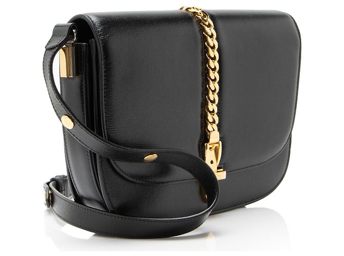 Borsa a tracolla piccola Gucci Leather Sylvie 1969 Nero - vista 2