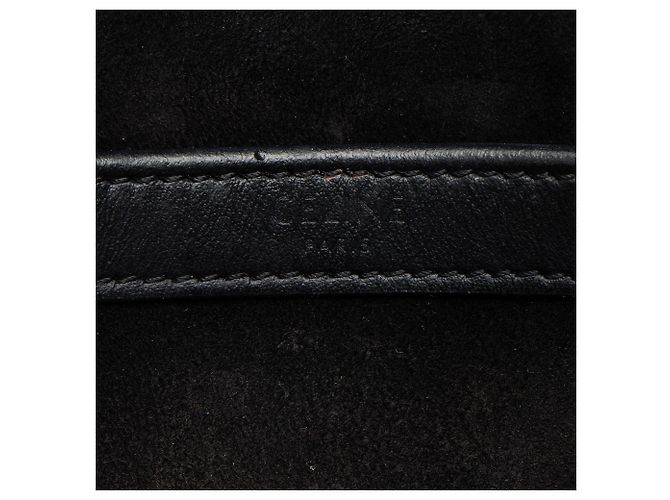 Céline Celine Smooth Calfskin Logo Print Medium Messenger - vista 8