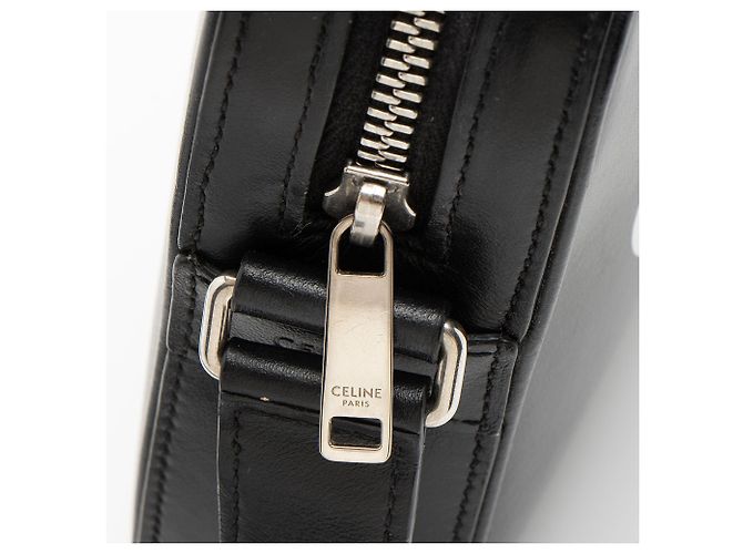 Céline Celine Smooth Calfskin Logo Print Medium Messenger - vista 9