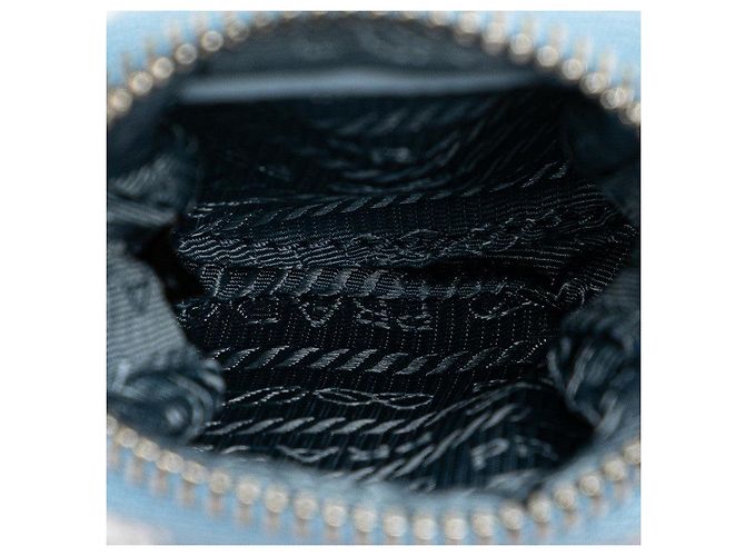 Prada Re-Edition 2000 Embroidered Mini Chain Bag Blue - view 8