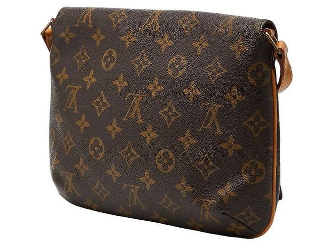 Borsa a tracolla corta Louis Vuitton Musette Tango Marrone - vista 2