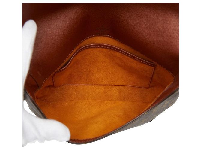 Borsa a tracolla corta Louis Vuitton Musette Tango Marrone - vista 8