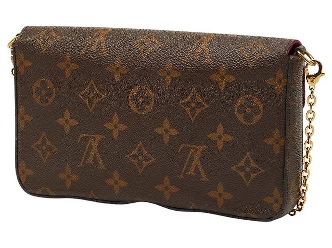 Borsa a tracolla Louis Vuitton Pochette Felicie Marrone - vista 2