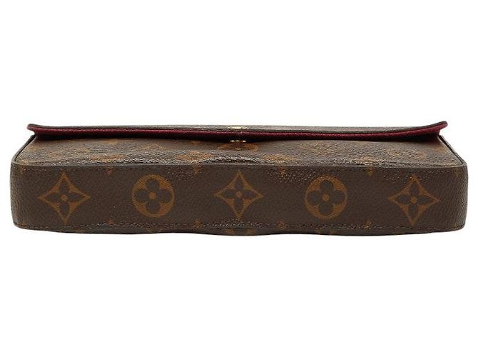 Borsa a tracolla Louis Vuitton Pochette Felicie Marrone - vista 3
