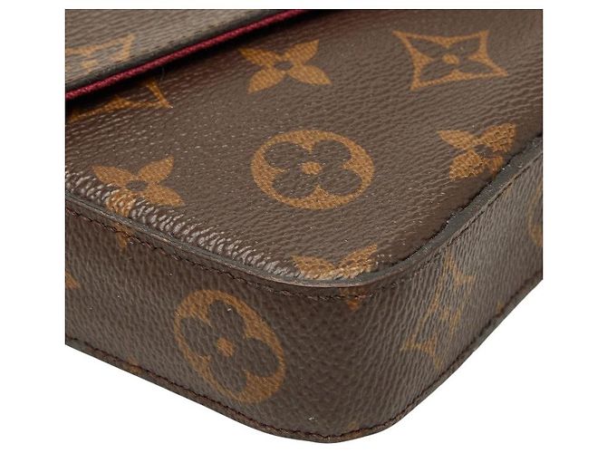 Borsa a tracolla Louis Vuitton Pochette Felicie Marrone - vista 5