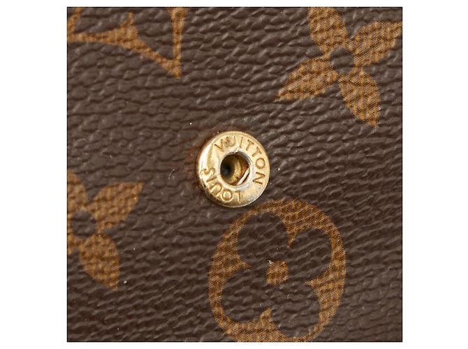 Borsa a tracolla Louis Vuitton Pochette Felicie Marrone - vista 8