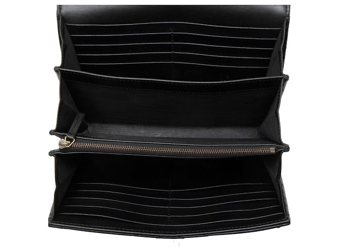 Gucci GG Marmont Wallet on Chain aus gestepptem Leder Schwarz - Ansicht 7