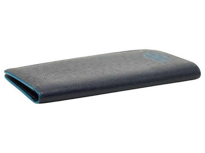 Louis Vuitton Portefeuille Brazza NM Long Wallet Blu - vista 5